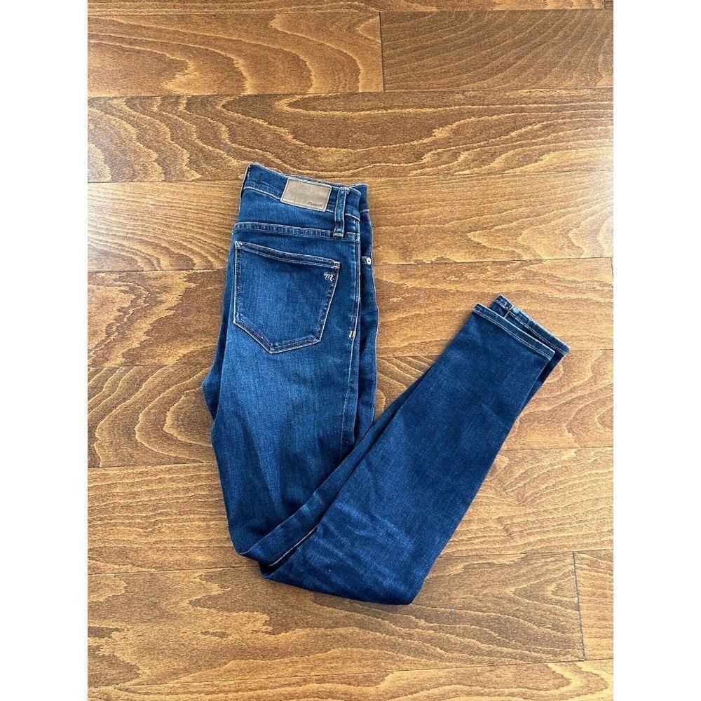 Madewell 9” High Rise Skinny Medium wash jeans 25 Womens DEFECT - Picture 2 of 10